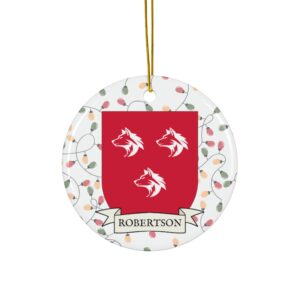 Robertson Family Coat of Arms Christmas Tree Ornament