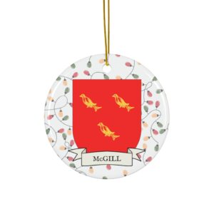 McGill Family Coat of Arms Christmas Tree Ornament