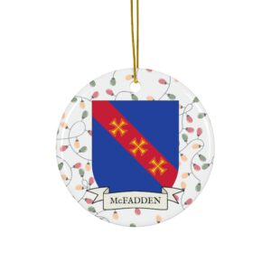 McFadden Family Coat of Arms Christmas Tree Ornament