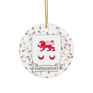 Kavanaugh Family Coat of Arms Christmas Tree Ornament