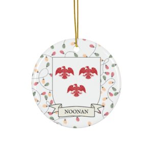 Noonan Family Coat of Arms Christmas Tree Ornament