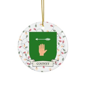 Cooney Family Coat of Arms Christmas Ornament