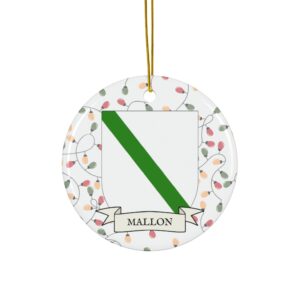 Mallon Family Coat of Arms Christmas Tree Ornament