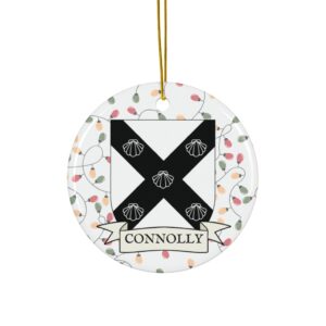Connolly Family Coat of Arms Christmas Ornament