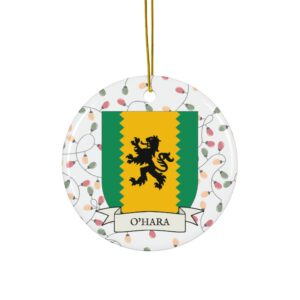 O'Hara Family Coat of Arms Christmas Tree Ornament