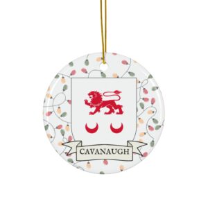 Cavanaugh Family Coat of Arms Christmas Ornament