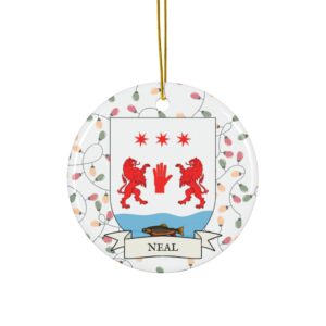 Neal Family Coat of Arms Christmas Tree Ornament