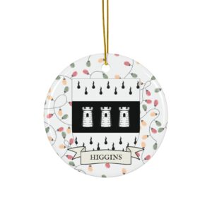 Higgins Family Coat of Arms Christmas Tree Ornament