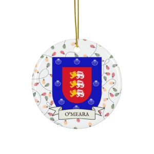O'Meara Family Coat of Arms Christmas Tree Ornament