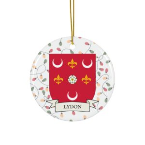 Lydon Family Coat of Arms Christmas Tree Ornament