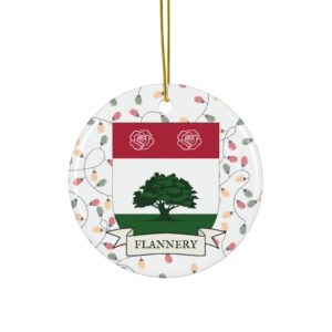 Flannery Family Coat of Arms Christmas Ornament
