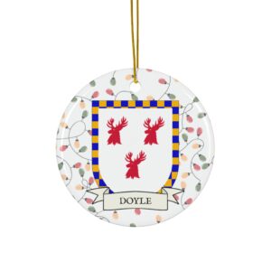 Doyle Family Coat of Arms Christmas Ornament