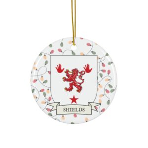 Shields Family Coat of Arms Christmas Tree Ornament