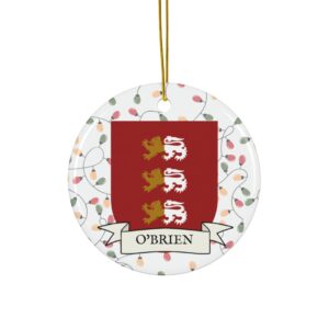O'Brien Family Coat of Arms Christmas Tree Ornament