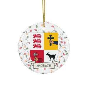 McGrath Family Coat of Arms Christmas Tree Ornament