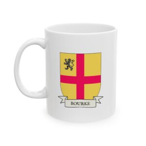Bourke Family Coat of Arms Coffee Mug