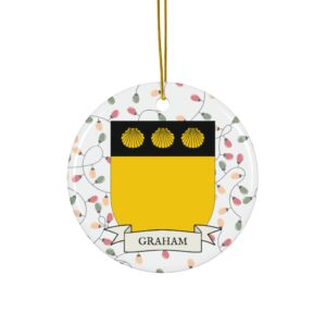 Graham Family Coat of Arms Christmas Tree Ornament