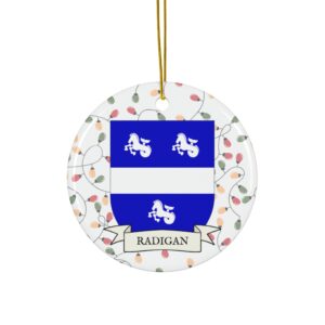Radigan Family Coat of Arms Christmas Tree Ornament