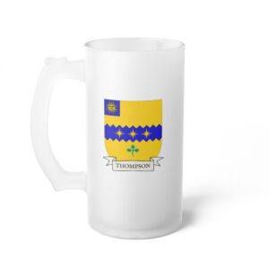 Thompson Family Coat of Arms Beer Mug