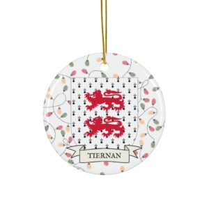 Tiernan Family Coat of Arms Christmas Tree Ornament