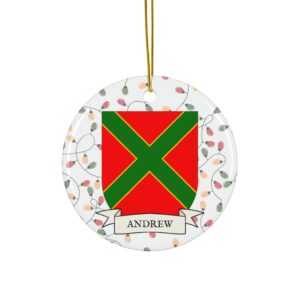 Andrew Family Coat of Arms Christmas Tree Ornament