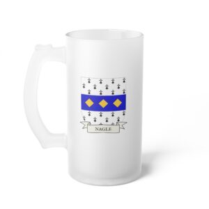 Nagle Family Coat of Arms Beer Mug