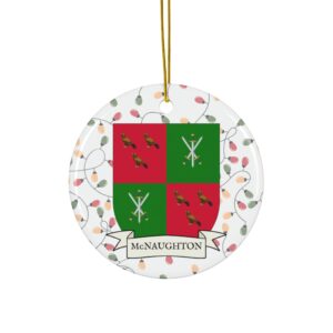 McNaughton Family Coat of Arms Christmas Tree Ornament