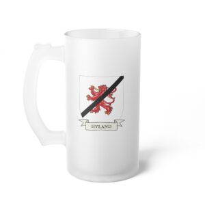 Hyland Family Coat of Arms Beer Mug