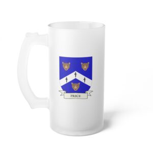 Price Family Coat of Arms Beer Mug