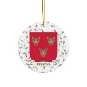 Parsons Family Coat of Arms Christmas Tree Ornament