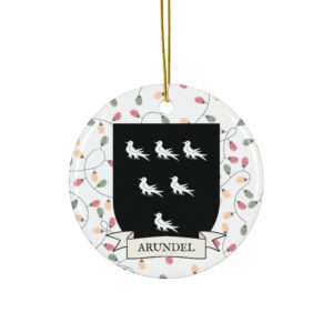 Arundel Family Coat of Arms Christmas Tree Ornament
