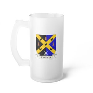 Johnson Family Coat of Arms Beer Mug