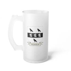 Nicholas Family Coat of Arms Beer Mug