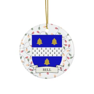 Bell Family Coat of Arms Christmas Tree Ornament