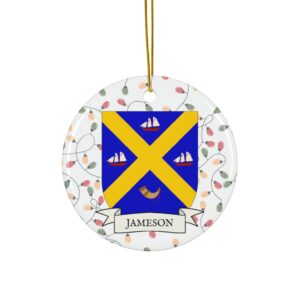 Jameson Family Coat of Arms Christmas Tree Ornament
