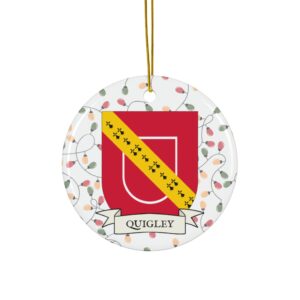 Quigley Family Coat of Arms Christmas Tree Ornament