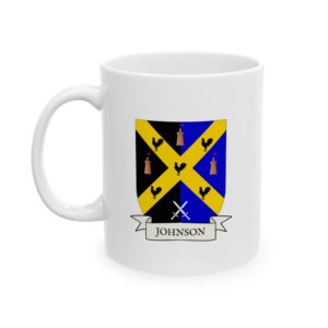 Johnson Family Coat of Arms Coffee Mug