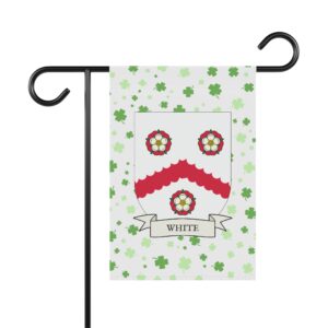 White Coat of Arms Garden Banner