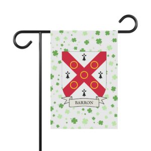 Barron Family Coat of Arms Garden Banner