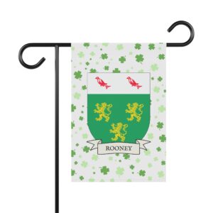 Rooney Coat of Arms Garden Banner