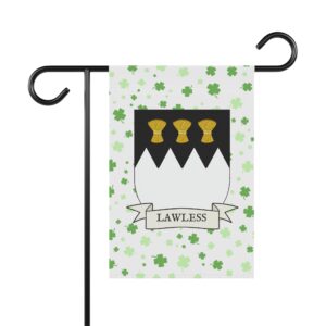 Lawless Coat of Arms Garden Banner