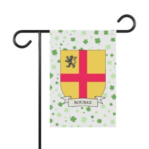 Bourke Family Coat of Arms Garden Banner