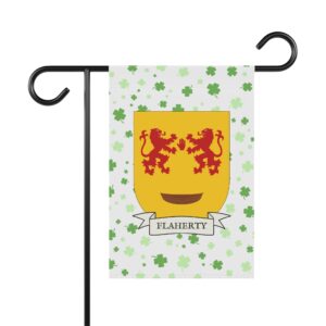 Flaherty Coat of Arms Garden Banner