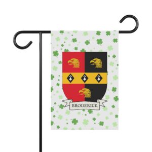 Broderick Family Coat of Arms Garden Banner