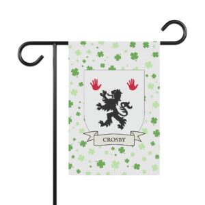 Crosby Coat of Arms Garden Banner