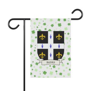 Banks Family Coat of Arms Garden Banner