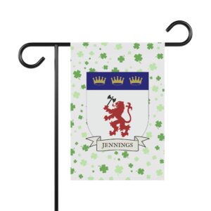 Jennings Coat of Arms Garden Banner