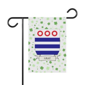 Gray Coat of Arms Garden Banner