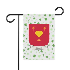 Adams Family Coat of Arms Garden Banner