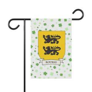 Rourke Coat of Arms Garden Banner
